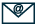 graphic of an envelope - symbol represents sending an email