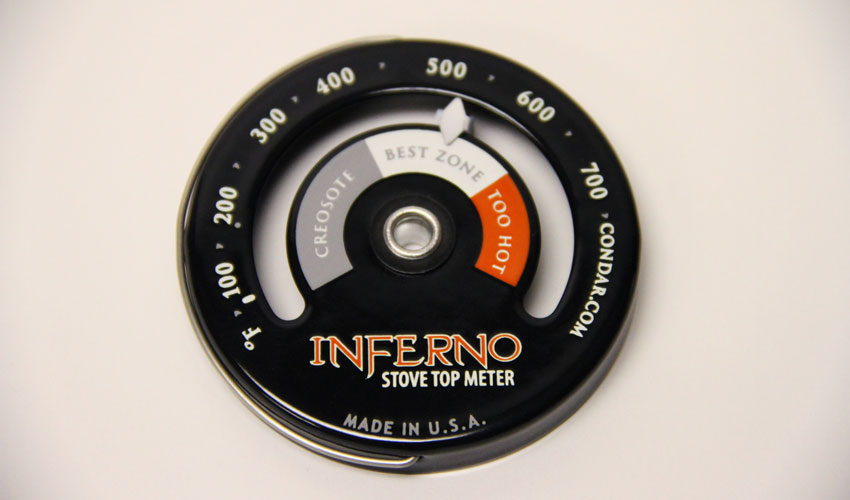 Condar Inferno stove top wood stove thermometer